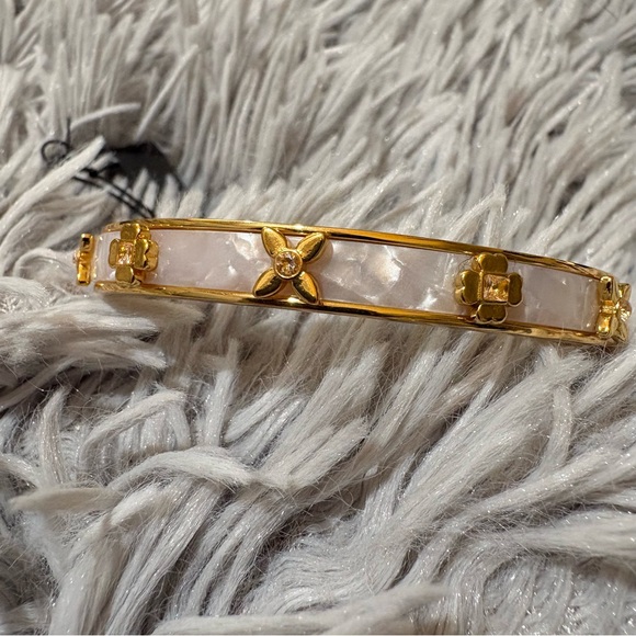Kate Spade Gold and White Bangle NWT - Picture 8 of 13